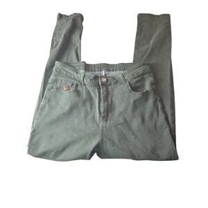 FWOE Vintage-Look Green Straight-Leg Jeans Size 34 Denim*VGC